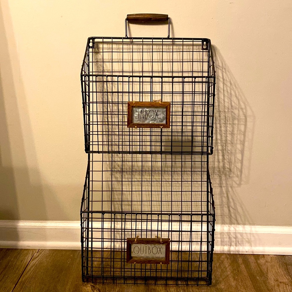 Rae Dunn inbox outbox